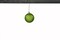 12 Pack 70mm 2.75" Lime Green Glitter Ball Ornament with Wire